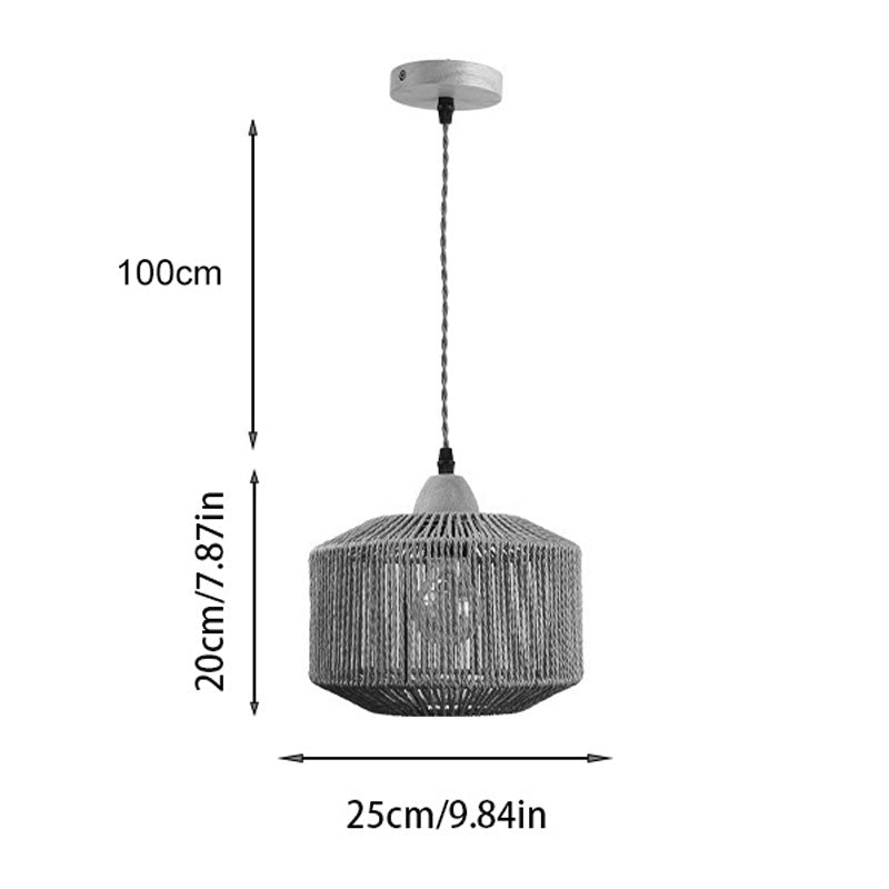 Lampa Siang Boho, Natural, 25x25x20 cm