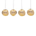 Lampa Vidro, Auriu, 60x15x80 cm