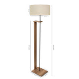 Lampadar AKD, Bej, 29x29x110 cm