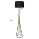 Lampadar Aydin, 38x21x155 cm - Gri inchis