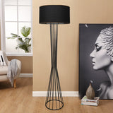 Lampadar Aydin, 38x21x155 cm - Gri inchis