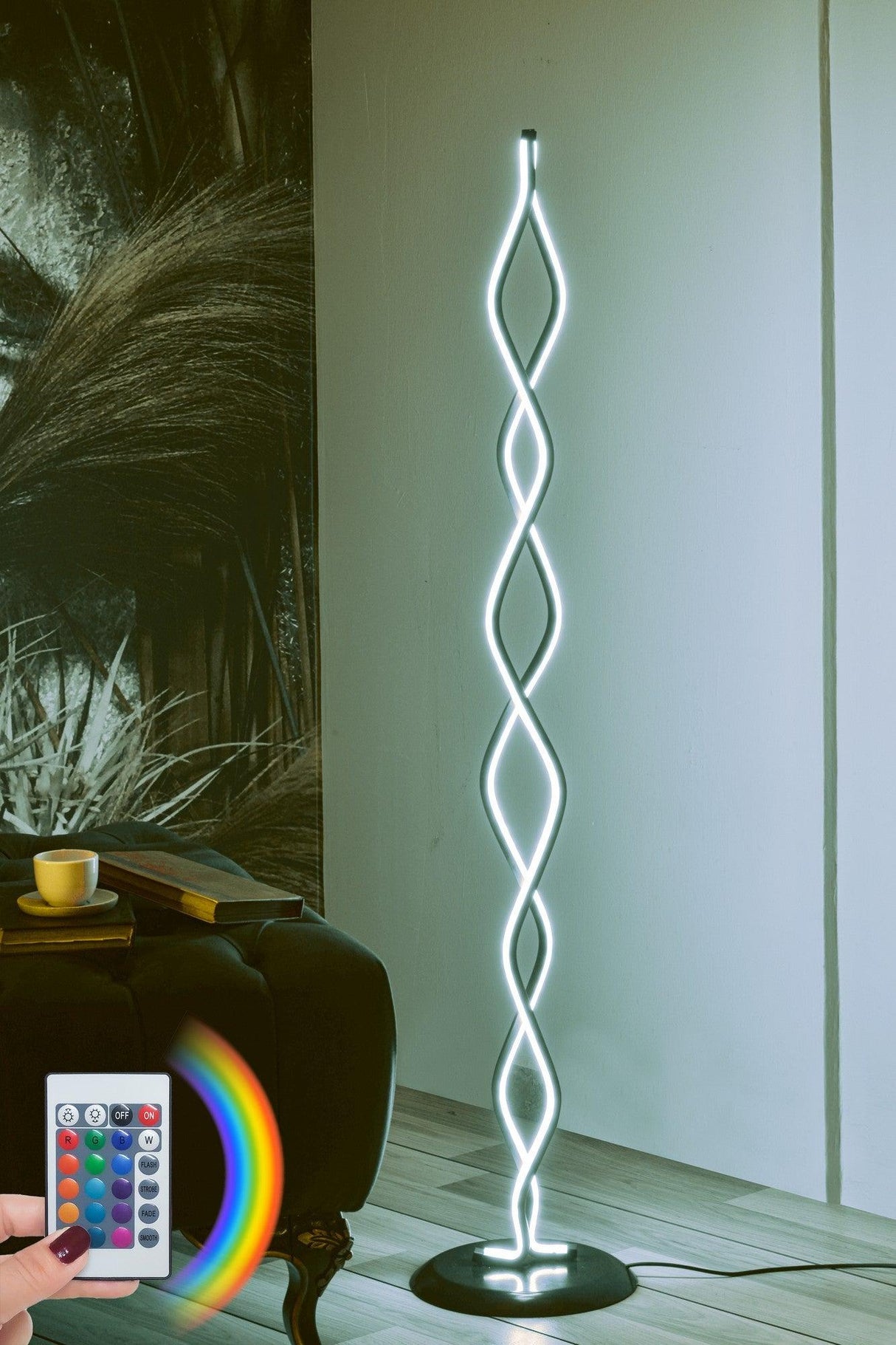 Lampadar Catena, Multicolor, 25x25x120 cm