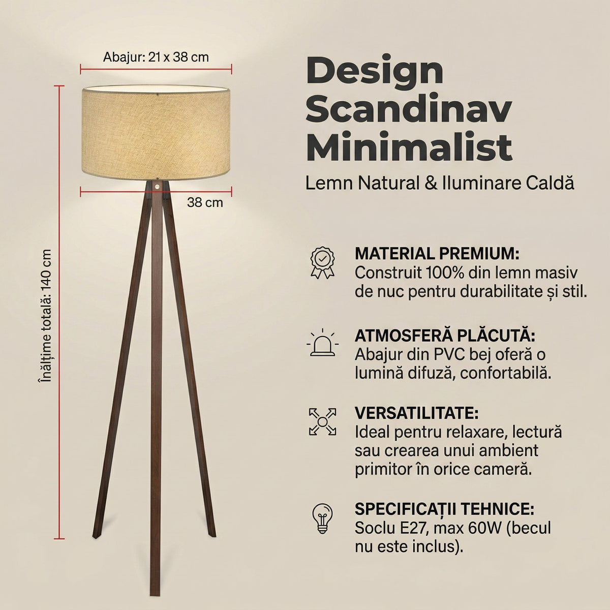 Lampadar Howard, Bej