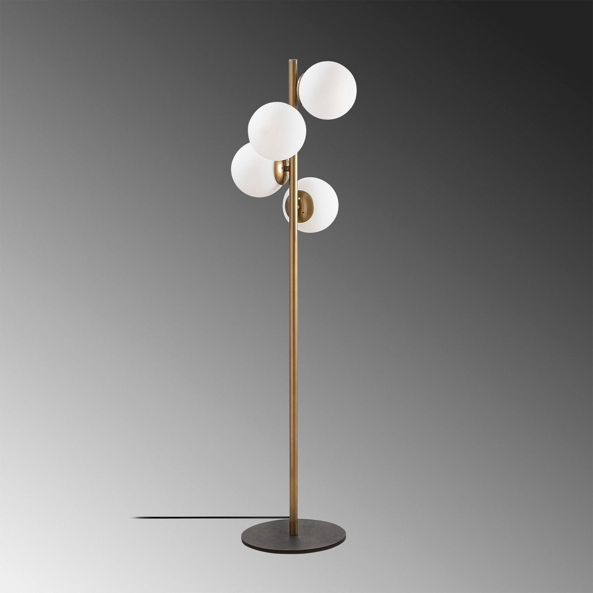 Lampadar Luxer, Auriu, 15x15x130 cm