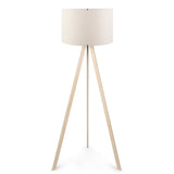Lampadar PWL-1060, MDF si textil, D38x140 cm - Lampadar PWL-1060, MDF si textil, D38x140 cm - 202-000007