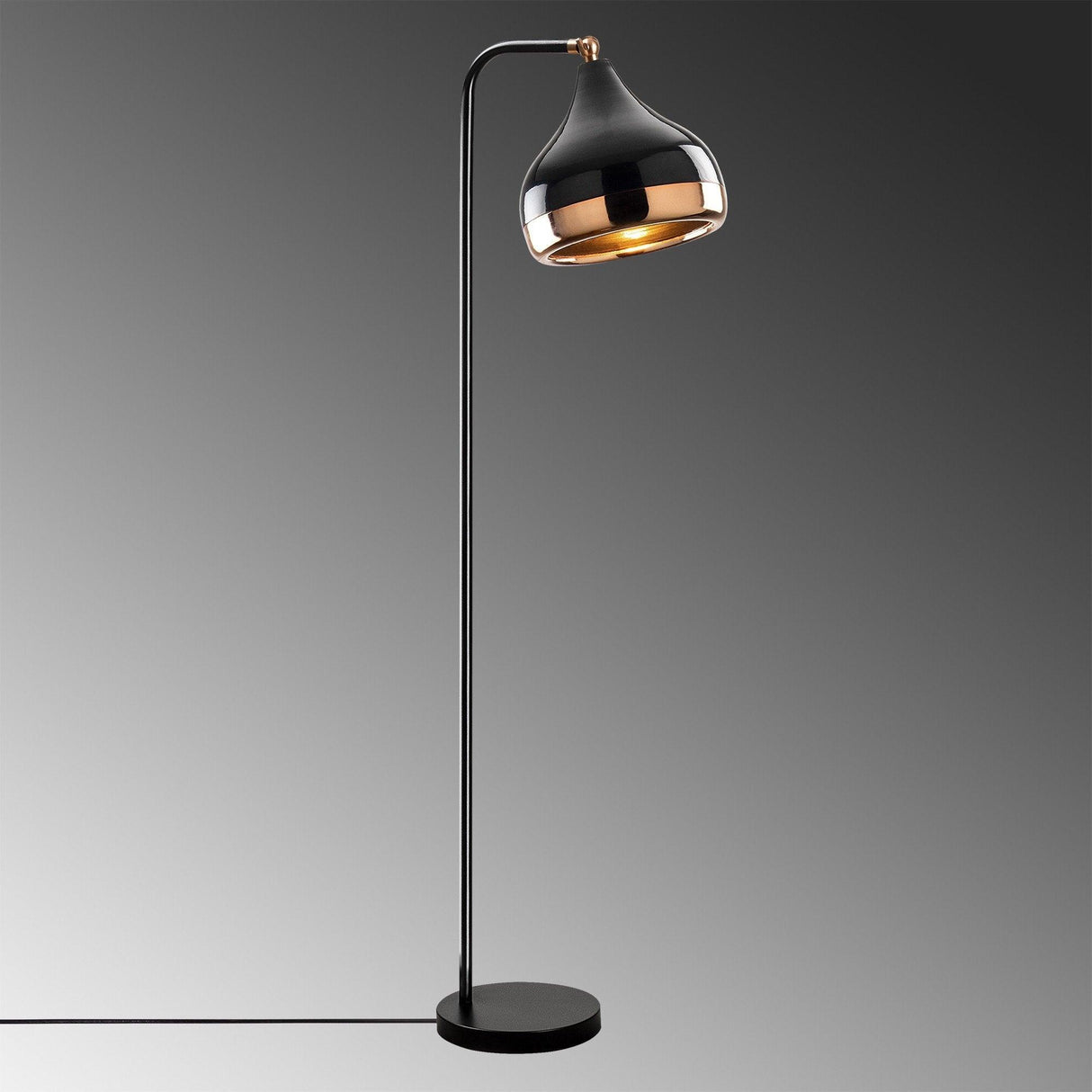 Lampadar Solaal, Negru, 17x17x120 cm