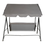 Balansoar Globo, Metal si tesatura, 170x110x153 cm - Antracit