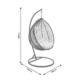 Leagan Zafer metal-pp maro-bej perna, 106x68x120 cm