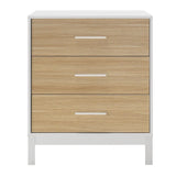 Comoda SFN-1403-MB-1 Home Collection® London, 3 sertare, Alb - Stejar, 73x88x45 cm