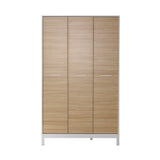 Dulap Haine GRD-1430-MB-3 Home Collection® London, 3 usi, Alb - Stejar, 120x202x52 cm