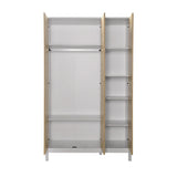 Dulap Haine GRD-1430-MB-3 Home Collection® London, 3 usi, Alb - Stejar, 120x202x52 cm