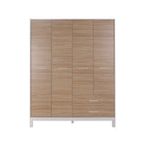 Dulap Haine GRD-1442-MB-3 Home Collection® London, 4 usi si 2 sertare, Alb - Stejar, 159x202x52 cm