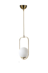 Lustra Ahu Chandelier, Alb, 18x18x70 cm