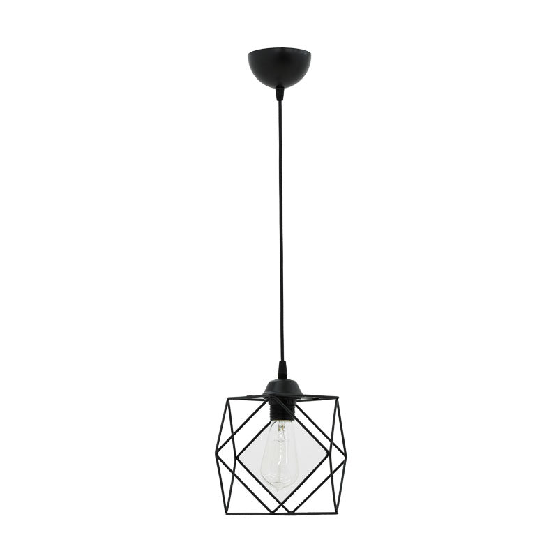 Lustra Alama, negru, 20x20x74 cm