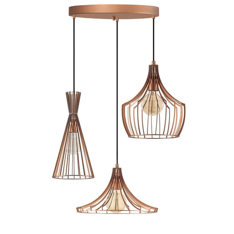 Lustra Amelier, Cupru, 55x55x113 cm