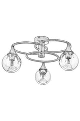 Lustra AR Chandelier, 60x60x31 cm - Auriu