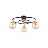 Lustra AR Chandelier, 60x60x31 cm - Bronz negru