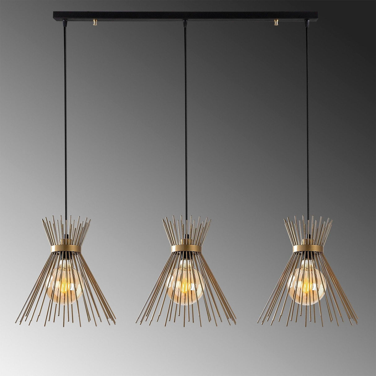 Lustra Arklight 03, Negru, 34x34x129 cm