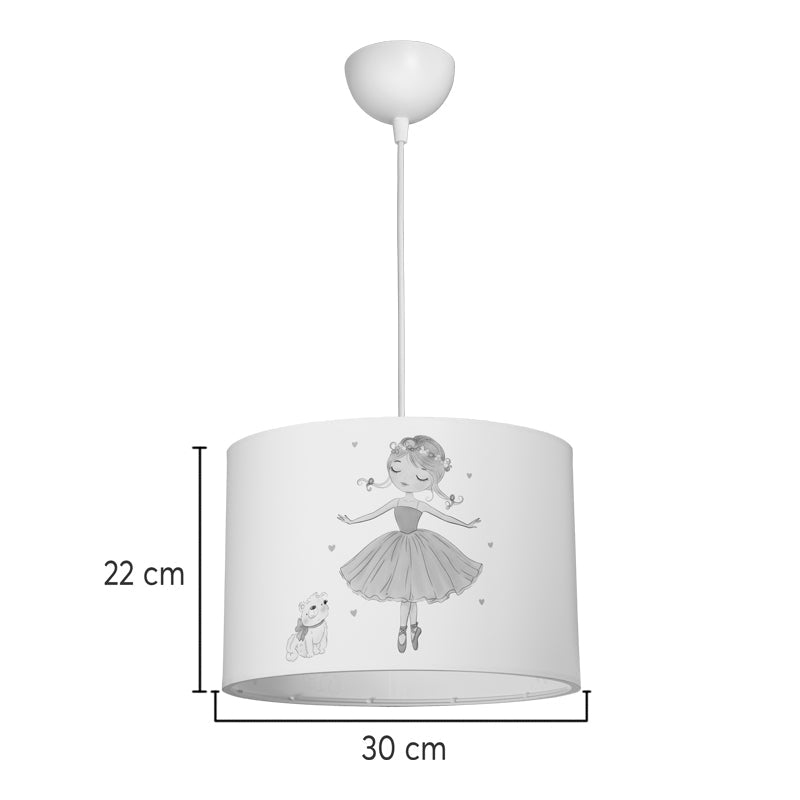 Lustra Ballerina, PVC, Multicolor, D30x20 cm