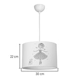 Lustra Ballerina, PVC, Multicolor, D30x20 cm