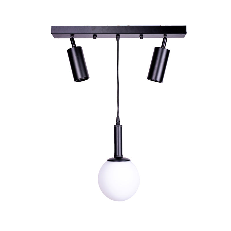 Lustra Barten metal, negru, 45x30x45 cm