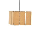 Lustra Boxfo maro din hartie presata si fier, 32x32x123 cm