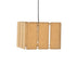 Lustra Boxfo maro din hartie presata si fier, 32x32x123 cm