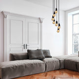 Lustra Candelabra, Negru, 50x50x104 cm