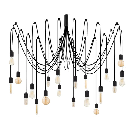 Lustra Candelabrix, Negru, 16x16x102 cm