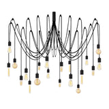 Lustra Candelabrix, Negru, 16x16x102 cm