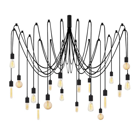 Lustra Candelabrix, Negru, 16x16x102 cm