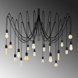 Lustra Candelabrix, Negru, 16x16x102 cm