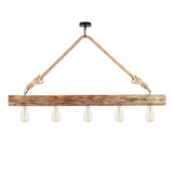 Lustra Candelaria 106, Lemn, Natural, 10x10x53 cm