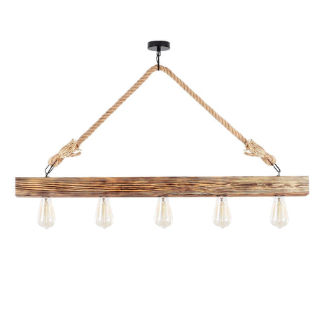 Lustra Candelaria 106, Lemn, Natural, 10x10x53 cm