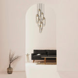 Lustra Cerco Chandelier, Negru, 40x40x132 cm