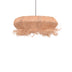 Lustra Coanze lemn de abaca, Natural, 65x65x35 cm