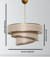 Lustra Couper, 40x40 cm - Bej