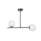 Lustra cu 2 lumini Opedro, Negru, 60x30x40 cm