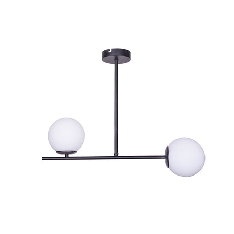 Lustra cu 2 lumini Opedro, Negru, 60x30x40 cm