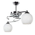 Lustra cu 2 lumini PWL-0966, alb-argintiu, D67x38 cm