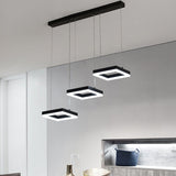 Lustra Benor, metal si LED, 70x20x15 cm - Negru