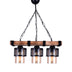 Lustra cu 3 lumini PWL-1046, negru-nuc, 50x15x65 cm