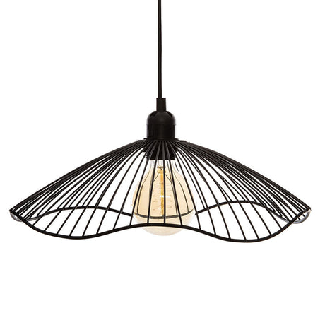 Lustra cu o singura lumin Galt, negru, 34x16 cm