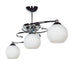 Lustra cu trei lumini PWL-0966, alb-argintiu, 80x27x34 cm