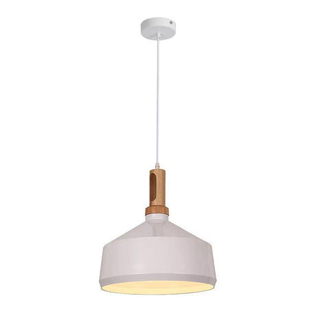 Lustra Denvel I metal, alb-auriu, 35x35x122 cm