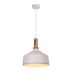 Lustra Denvel I metal, alb-auriu, 35x35x122 cm