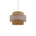 Lustra din bambus Certy Boho, Natural, 32x32x25 cm