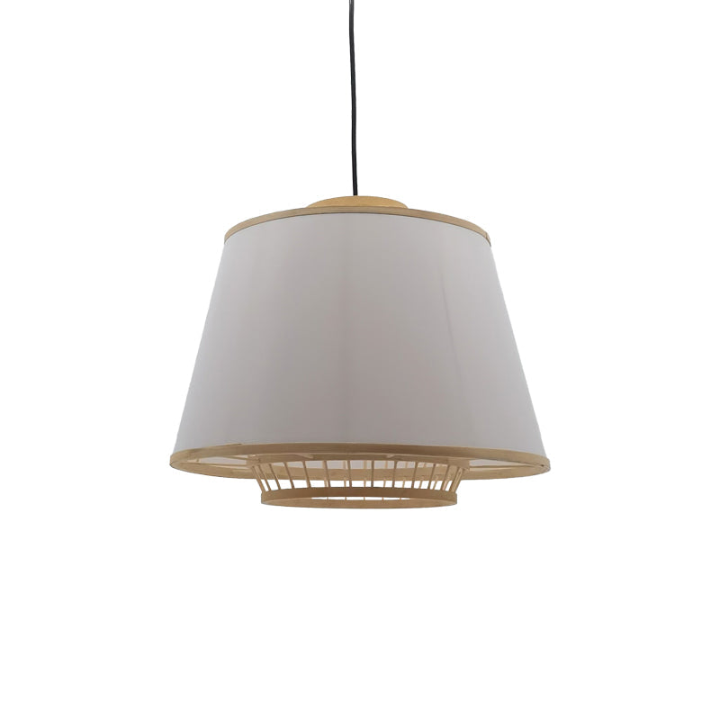 Lustra din bambus Certy Boho, Natural, 50x50x33 cm
