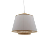 Lustra din bambus Certy Boho, Natural, 50x50x33 cm