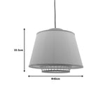 Lustra din bambus Certy Boho, Natural, 50x50x33 cm